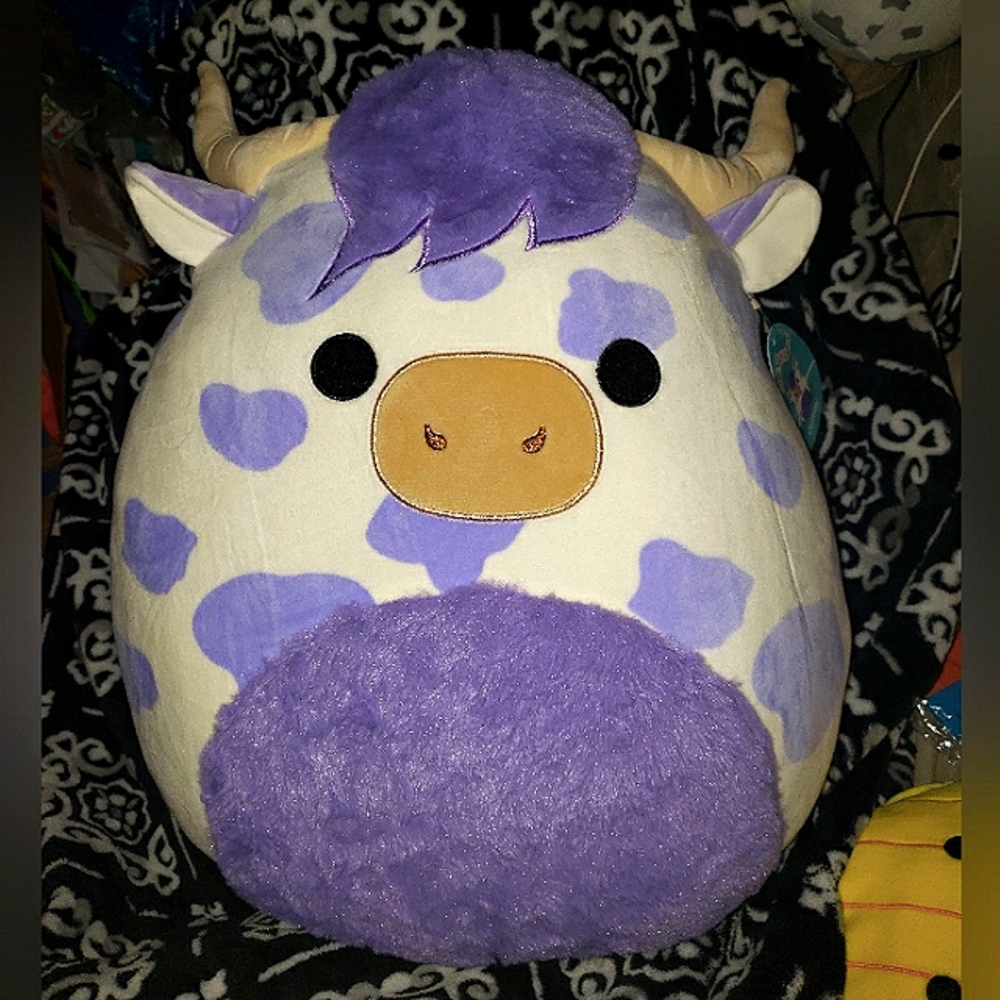 Squishmallow 16" Conway the Purple Highland Cow Exclusive 2023 NWT KELLYTOY